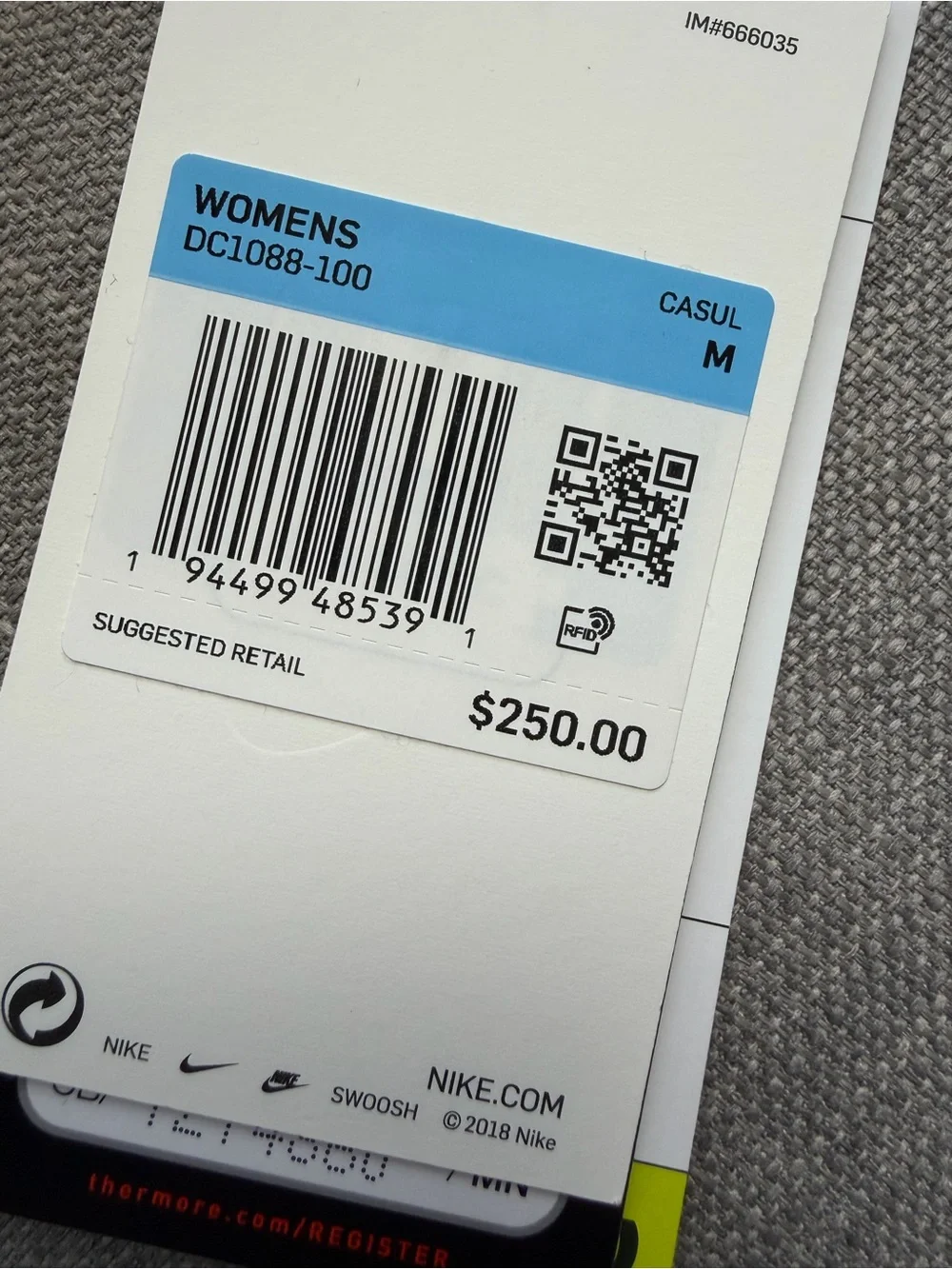 Nike x Stussy White Puffer Mini Skirt with Green Tie-Dye Accent: Size M